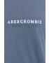 Abercrombie & Fitch Bavlněné tričko šedá barva - Pepit.cz