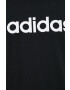 adidas Bavlněné tričko černá barva s potiskem - Pepit.cz