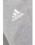 adidas Bavlněné tepláky šedá barva s potiskem - Pepit.cz