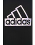 adidas Bavlněné tričko černá barva s potiskem - Pepit.cz