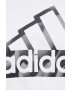 adidas Bavlněné tričko bílá barva s potiskem - Pepit.cz