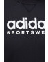 adidas Bavlněné tričko černá barva s potiskem - Pepit.cz