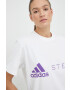 adidas by Stella McCartney Tričko bílá barva - Pepit.cz