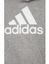 adidas Dětská mikina LK BL FT šedá barva s kapucí s potiskem - Pepit.cz