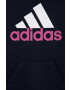 adidas Dětská mikina U BL 2 HOODIE tmavomodrá barva s kapucí s potiskem - Pepit.cz