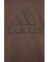 adidas Dětská mikina U FI hnědá barva s kapucí s aplikací - Pepit.cz