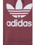 adidas Originals Bavlněná mikina HE9498 pánská růžová barva s potiskem - Pepit.cz