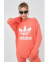 adidas Originals Bavlněná mikina HE9537 dámská oranžová barva s potiskem - Pepit.cz