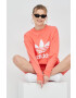 adidas Originals Bavlněná mikina HE9537 dámská oranžová barva s potiskem - Pepit.cz