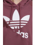 adidas Originals Bavlněná mikina dámská růžová barva s potiskem HC7035-QUICRI - Pepit.cz