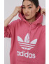 adidas Originals Bavlněná mikina dámská žlutá barva s potiskem - Pepit.cz