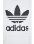 adidas Originals Bavlněná mikina dámská bílá barva s potiskem - Pepit.cz