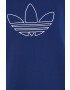 adidas Originals Bavlněná mikina dámská tmavomodrá barva s aplikací - Pepit.cz