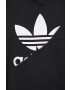 adidas Originals Bavlněná mikina HG6331 pánská černá barva s potiskem - Pepit.cz