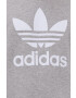 adidas Originals Bavlněná mikina H06650 pánská šedá barva melanžová H06650-MGREYH/WHT - Pepit.cz