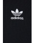 adidas Originals Bavlněná mikina Adicolor HC2064 dámská černá barva s aplikací HC2064-BLACK - Pepit.cz