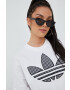 adidas Originals Bavlněná mikina Trefoil Moments HB9443 dámská bílá barva s aplikací - Pepit.cz