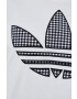 adidas Originals Bavlněná mikina Trefoil Moments HB9443 dámská bílá barva s aplikací - Pepit.cz