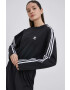 adidas Originals Bavlněné šaty Adicolor HC2059 černá barva midi oversize - Pepit.cz