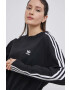 adidas Originals Bavlněné šaty Adicolor HC2059 černá barva midi oversize - Pepit.cz