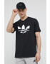 adidas Originals Bavlněné tričko béžová barva - Pepit.cz