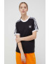 adidas Originals Bavlněné tričko černá barva - Pepit.cz