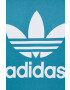 adidas Originals Bavlněné tričko tyrkysová barva s potiskem - Pepit.cz