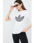 adidas Originals Bavlněné tričko Trefoil Moments HB9436 bílá barva - Pepit.cz