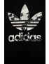 adidas Originals Dětská mikina černá barva s potiskem - Pepit.cz