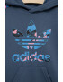 adidas Originals Dětská mikina fialová barva s aplikací - Pepit.cz