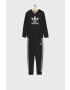 adidas Originals Dětská tepláková souprava H25253 černá barva - Pepit.cz