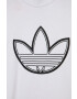 adidas Originals Dětské bavlněné tričko HE2074 bílá barva s potiskem - Pepit.cz