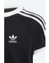 adidas Originals Dětské bavlněné tričko 3STRIPES TEE černá barva s aplikací - Pepit.cz