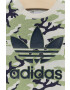 adidas Originals Dětské bavlněné tričko HE6924 zelená barva s potiskem - Pepit.cz