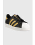 adidas Originals Dětské kožené sneakers boty Superstar černá barva - Pepit.cz