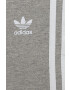 adidas Originals Dětské legíny HI2277 šedá barva hladké - Pepit.cz