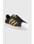 adidas Originals Kožené sneakers boty Superstar černá barva - Pepit.cz