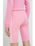 adidas Originals Kraťasy dámské růžová barva s aplikací high waist - Pepit.cz