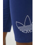 adidas Originals Kraťasy dámské tmavomodrá barva s potiskem high waist - Pepit.cz