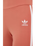 adidas Originals Kraťasy dámské oranžová barva s aplikací high waist HL6770-MAGEAR - Pepit.cz