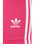 adidas Originals Kraťasy Adicolor dámské růžová barva s aplikací high waist HG6123-REMAG - Pepit.cz