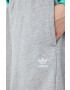 adidas Originals Kraťasy Adicolor HC0629 dámské šedá barva melanžové medium waist - Pepit.cz