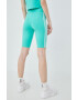 adidas Originals Kraťasy Adicolor HE9503 dámské zelená barva s aplikací high waist HE9503-HIREGR - Pepit.cz