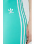 adidas Originals Kraťasy Adicolor HE9503 dámské zelená barva s aplikací high waist HE9503-HIREGR - Pepit.cz