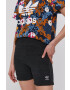 adidas Originals Kraťasy H18836 dámské černá barva hladké high waist - Pepit.cz