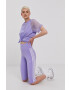 adidas Originals Kraťasy GN4440 dámské fialová barva s aplikací high waist - Pepit.cz