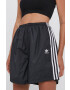 adidas Originals Kraťasy dámské černá barva hladké high waist IA6451-black - Pepit.cz