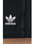 adidas Originals Kraťasy Adicolor HC2045 dámské černá barva hladké high waist HC2045-BLACK - Pepit.cz