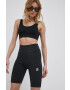 adidas Originals Kraťasy Adicolor HF7484 dámské černá barva hladké high waist - Pepit.cz