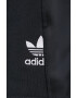 adidas Originals Kraťasy Adicolor HC7036 dámské černá barva hladké high waist HC7036-BLACK - Pepit.cz